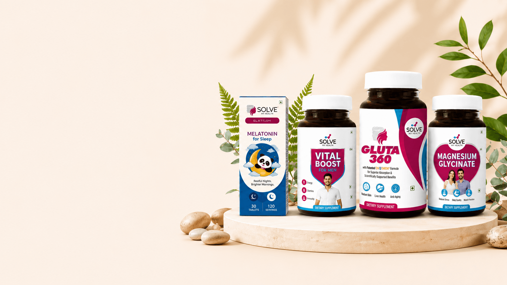 Solve My Health Supplements Store Background